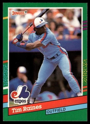 1991 Donruss #457 Tim Raines - Image 1 of 2