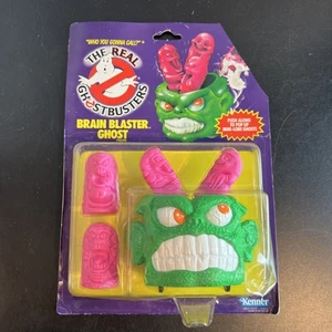 The Real Ghostbusters Brain Blaster Ghost New On Card 1986 - Picture 1 of 11