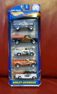 Hot Wheels 2000 5-Car Gift Pack Harley-Davidson #50030 New In Box - Picture 1 of 2