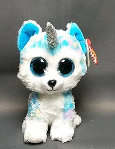 TY BOOS HELENA EL UNICORNIO HUSKY PERRO CON ETIQUETAS ADJUNTAS - Imagen 1 de 15