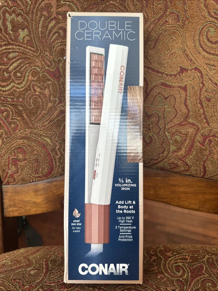 Plancha voluminizadora doble cerámica de 3/4 pulgadas Conair Foto 1 de 1