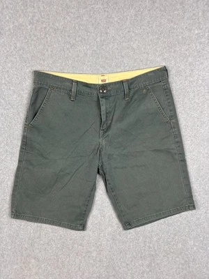 Pantalones Cortos Chinos Levis Tab Twills Para Mujer 12 Retro Verde 33”X10” Bolsillos Safari Foto 1 de 4