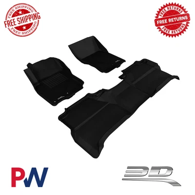 Forro de piso 3D MAXpider ajuste personalizado KAGU para todo tipo de clima para Nissan Frontier 2005-19 Foto 1 de 4