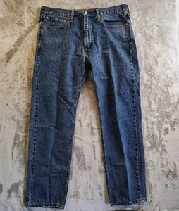 Levi's 505 36x32 Mens Jeans Dark Wash Denim 100% Cotton - Picture 1 of 10