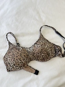 Reggiseno vintage 2011 Victorias Secret 34B push-up CAMI reggiseno SUPER RARO maglia leopardata - Foto 1 di 13