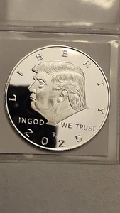 Donald Trump 2025 47th President US Commemorative Coin Silver - Bild 1 von 2