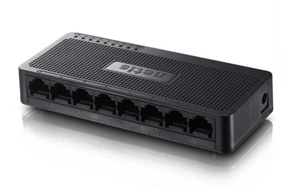 8 Port 10/100Mbps Fast Ethernet Switch | Desktop Ethernet Splitter, Hub, Plug... - Image 1 of 3
