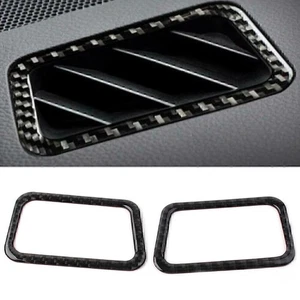 Carbon Fiber Dashboard Air Outlets Vent Cover Trim For Subaru Forester 2013-2018 - Foto 1 di 12