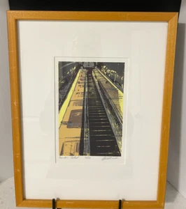 Charlene Wildeman HENDON CENTRAL London Underground Station Signed Art Print - Picture 1 of 14