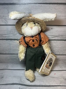 Vintage Hallmark Halloween Bunnies By The Bay Plush Pumpkin Hoop-“Harecrow” - Picture 1 of 12