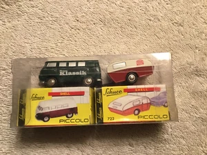 SCHUCO PICCOLO 1/90 VW VOLKSWAGEN BUS & TRAILER KLASSIK - Picture 1 of 3