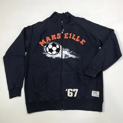 OLYMPIQUE MARSEILLE 1967 FOOTBALL SOCCER Track Jacket BB Vintage Sz L  ( EU 5) - Image 1 of 4