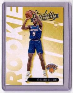 2020-21 Panini Absolute Memorabilia Rookies Yellow Immanuel Quickley Rookie New