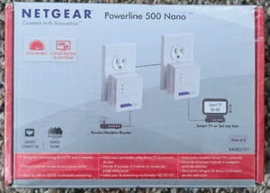 Netgear Powerline 500 NANO XAVB5101 - 100PAS New Sealed - Picture 1 of 2