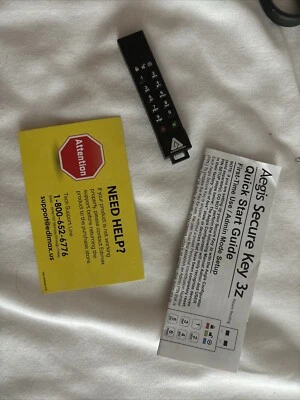 Apricorn 16GB Aegis Secure Key 3z USB 3.1 Flash Drive - Image 1 of 2