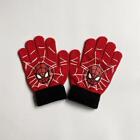 Spider-man Super Mario Print Knitted All Finger Gloves Kids Winter Warm Mittens