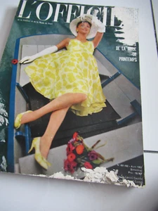 APRIL 1962 L'Officiel French couture fashion magazine Oversize 170p GREAT$ READ - Picture 1 of 8