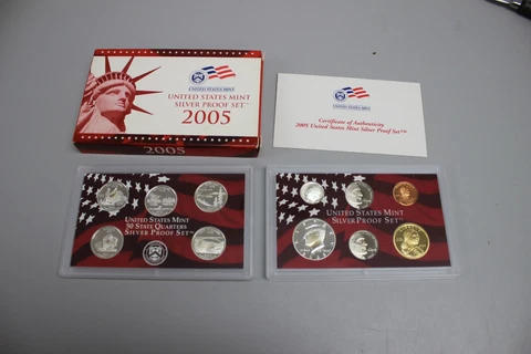 2005-S United States Mint Silver Proof Set 10-Coin Set Cover