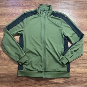 Id Ideology Regular Fit Moisture Wicking Full Zip Jacket Green Black Mens Size S - Picture 1 of 8
