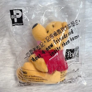 PARKnShop Vintage Winnie The Pooh Beanie Plush Hong Kong Exclusive 90s Disney - Picture 1 of 4