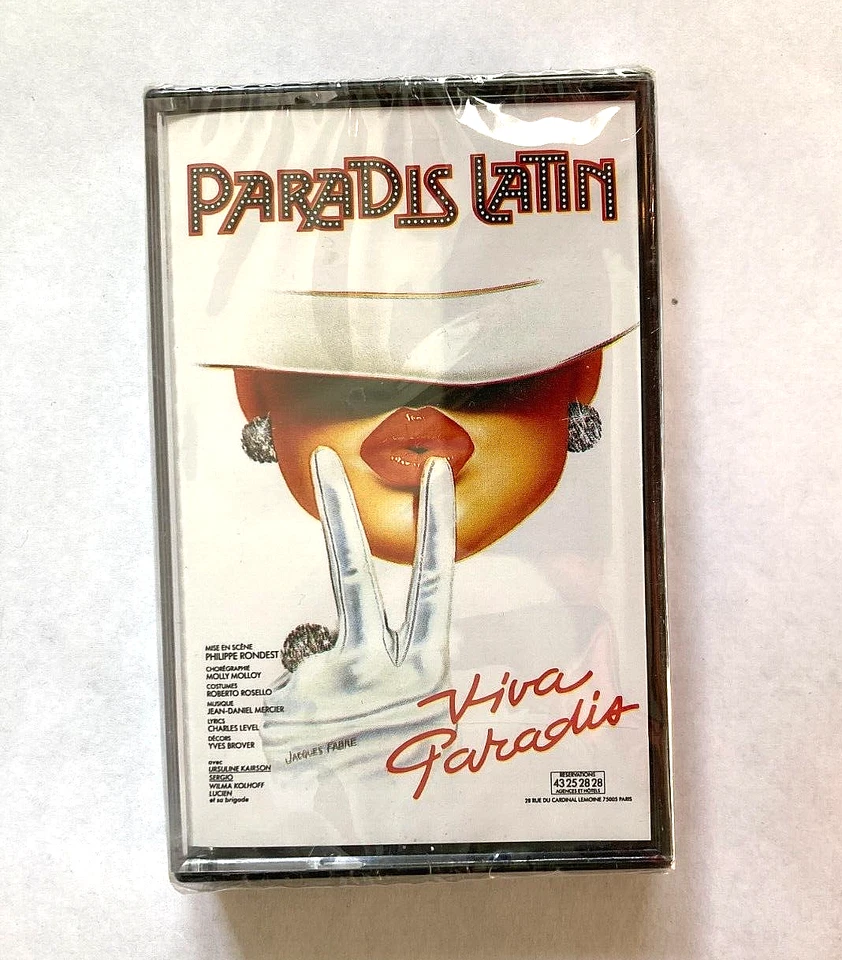 Paradis Latin VIVA PARADIS Cassette Tape FRENCH SHOW Musical Soundtrack NEW - Image 1 of 4