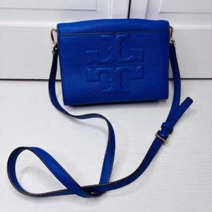 *Neu* TORY BURCH Umhängetasche blau Bombe T Combo - Bild 1 von 12