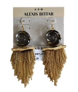 NUEVO ALEXIS BITTAR LUCITE SHELL SWAROVSKI Cristales BORLA FLECOS GOTA Pendientes - Imagen 1 de 10