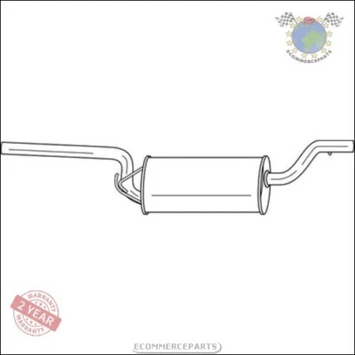 Silencieux d'échappement Arrière Sigam pour FORD FOCUS C-MAX VOLVO S40 C30 D - Photo 1/3