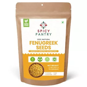 Fenugreek (Methi) Seeds Whole - 2 LBS Premium Spice for Cooking & Sprouting - Picture 1 of 1