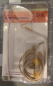 JOK MIC-J Headset Microphone w/ D2 Connector - 1 Mic Cover Low Profile Actors - Picture 1 of 2