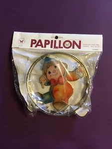 De colección Papillon Hecho a Mano Capiz Shell Decoración Ventana/Pared Bebé Payaso Rueda Circo - Imagen 1 de 1