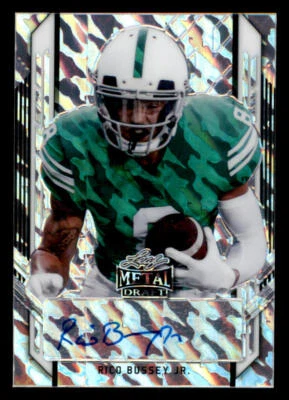 2021 Leaf Metal Draft Flashback #BARBJ Rico Bussey Jr. /60 - Image 1 of 2