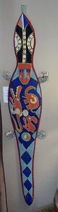 Vintage African Yoruba Beaded Lizard Diviners Sash 57” Long - Picture 1 of 6