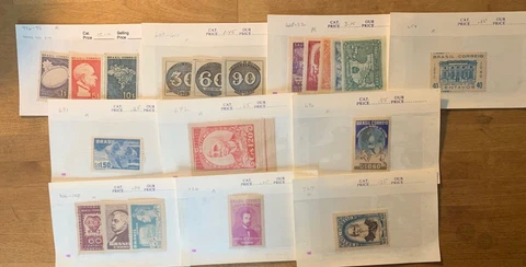 Brazil  MH Lot from Dealer Stock Cover