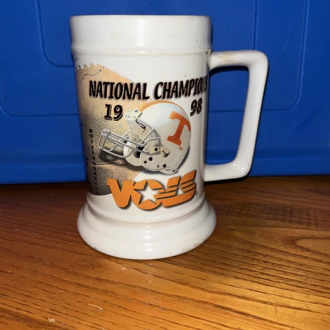 Vintage Tennessee Volunteers Fiesta Bowl 1998 National Champions Mug Coffee Cup Cover