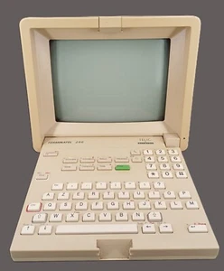 MINITEL TERMINATEL 256 TELIC ALCATEL MARRON VINTAGE TELEPHONE ANNEES 90 - Afbeelding 1 van 20