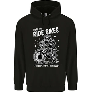 Born to Ride Motocross MotoX Dirt Bike Childrens Kids Hoodie - Picture 1 of 37
