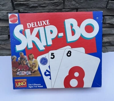 SKIP-BO Deluxe Card Game 2001 Ultimate Sequencing Game Mattel Complete - Image 1 of 4