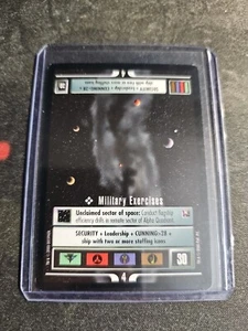 Star Trek CCG 1E Missions Military Exercises Premium Card # Starter Deck II 2000 - Picture 1 of 1
