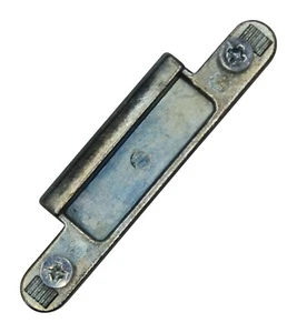 Ingenious Upvc Door Centre Latch Keep Strike Plate 13mm With Fixing Screws - Picture 1 of 3