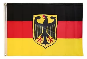 Bandera bandera Alemania águila 90X150 ojales escudo de armas bandera nacional alemana Brd - Imagen 1 de 8