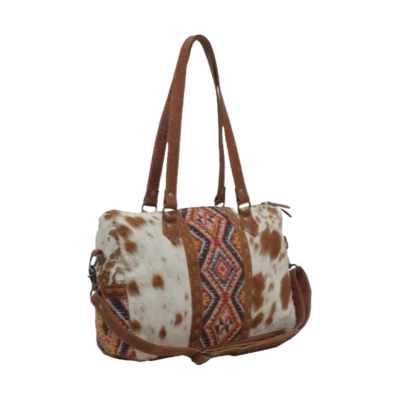 Myra Bag Ladies Aztec Brown Mini Duffle Bag S-5638 - Изображение 1 из 2