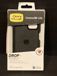 Samsung Galaxy A12 Otter Box Hülle Schwarz Handy - Commuter Lite Serie - Bild 1 von 2