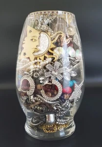 MYSTERY JEWELRY JAR ALL WEARABLE GOLD & SILVERSTONE FASHION ASSORTED MIX 5 LBS - Bild 1 von 14