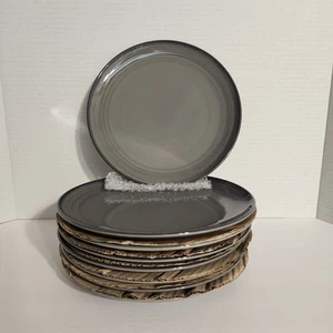 Royal Doulton 8 1/2” Ellen Degeneres Gray "Love" Salad Plates Set of 4 - VGC - Picture 1 of 4