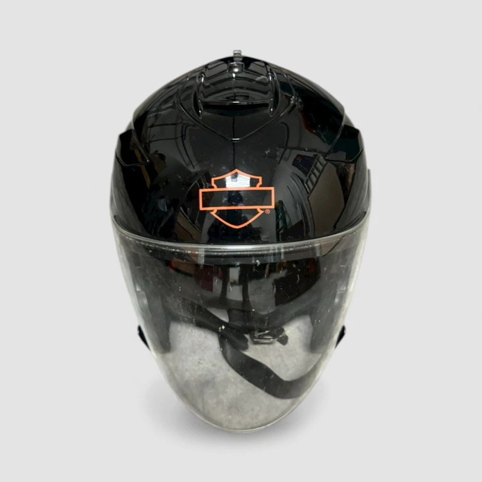 Harley-Davidson Vintage Full Face Helmet Medium HD-J1V Sun Shield - Image 1 of 4
