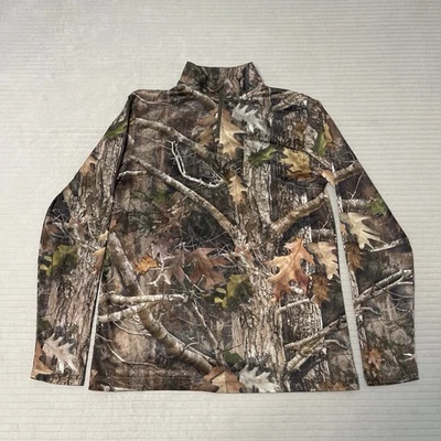Cabela's Base Layer Shirt-medium-  Camo 1/4 Zip Hunting - Image 1 of 4