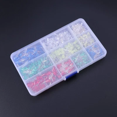  500 pezzi / set LED diodi luci assortiti kit kit lampadine lampade componenti - Imagen 1 de 4