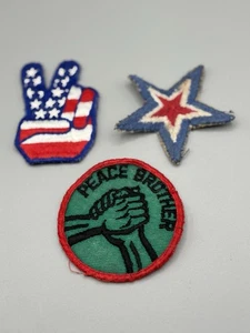 Lot Of 3 Vintage Vietnam Protest Patches - From The Belongings of Vietnam Vet - Picture 1 of 5