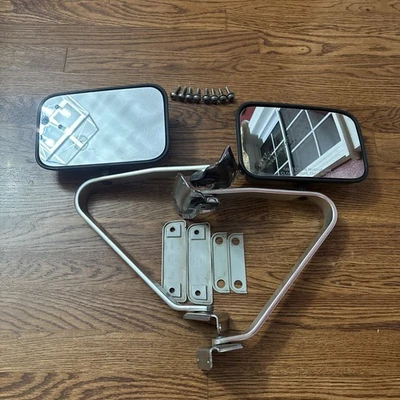 80-97 F150 F250 F350 BRONCO ESPEJOS LATERALES ACERO INOXIDABLE CAMIÓN OEM JUNTAS DE HARDWARE  Foto 1 de 4